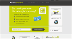 Desktop Screenshot of firmenkontor24.com
